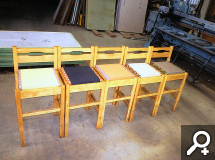 中島タタミ施工例：飲食店用畳イス