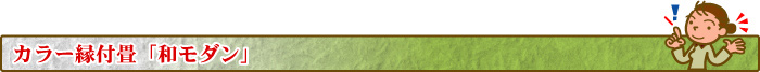 カラー縁付畳「和モダン」