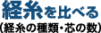 畳の見分け方ポイント【2】経糸を比べる（経糸の種類・芯の数）
